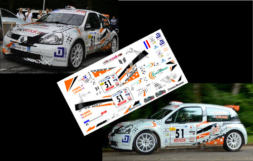 Decals renault clio - 1/43],