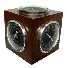 Ancienne STATION METEO cube baromètre hygromètre thermomètre