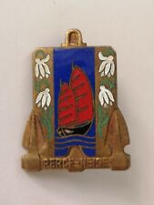 INSIGNE MARINE - DRAGUEUR PERCE-NEIGE - COURTOIS 