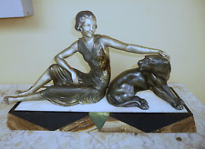 LIMOUSIN REGULE SUR MARBRE JEUNE FILLE A LA PANTHERE