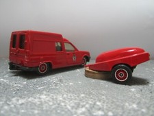 Solido Renault Express pompier + remorque moto pompe