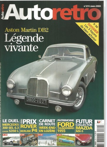 Auto retro 274 aston - auto, n°274