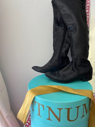 Bottes zippées longues noires - bottes,