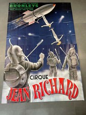 Grande affiche 235x160 cm cirque Jean Richard 1975 , vintage circus poster 