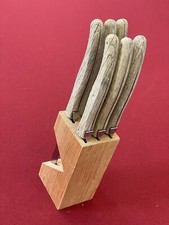 6 Couteaux Laguiole Jean DubostBois Sur Présentoir En Bois Made In France