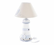 Lampe Style Marin en Bois Avec Abat-Jour en Forme De Phare Marin