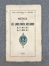 Notice des Lance Fusées Anti-Chars Mle. A.T. M1-A1 et M9 A1, 1947, Indochine
