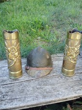 ( 2 ) WW1 1914 1918 artisanat de tranchée objet de poilu Sans le casque