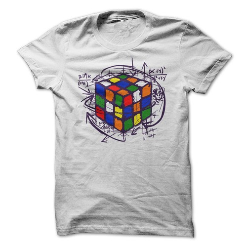 Rubiks cube tee shirt - rubiks,
