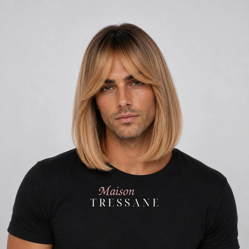 Perruque homme blond - 30, cm