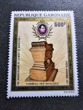 TIMBRE GABON LA MORT NAPOLÉON