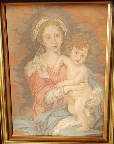 Vierge enfants tapisserie - ,