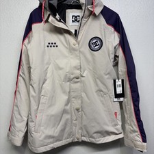 Veste De Ski Snowboard Pour Femmes - Blanche Violet #Y2C