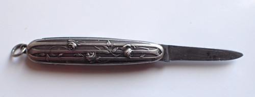 Canif art deco argent - canif, en