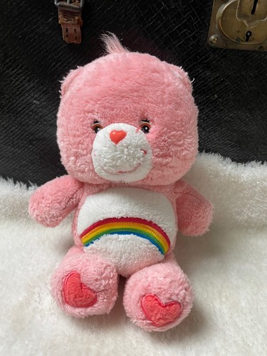 Peluche bisounours rose arc - peluche,