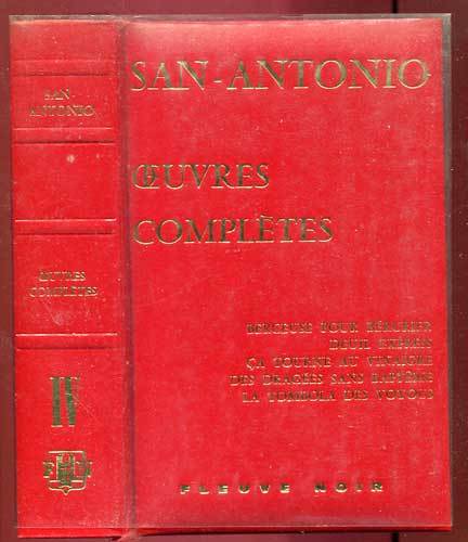 San antonio oeuvres iv - san-antonio:,