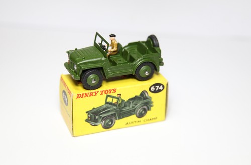 Dinky 674 austin champ jeep - austin, in