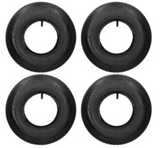 DELI TIRE Pneu +Tuyau 4.80/4.00-8 (400x100) 4PR S-369 Bloc Profil 4er Ensemble