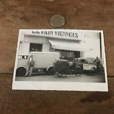 photographie ancienne de vélo N36 photo E blas casablanca triporteur 