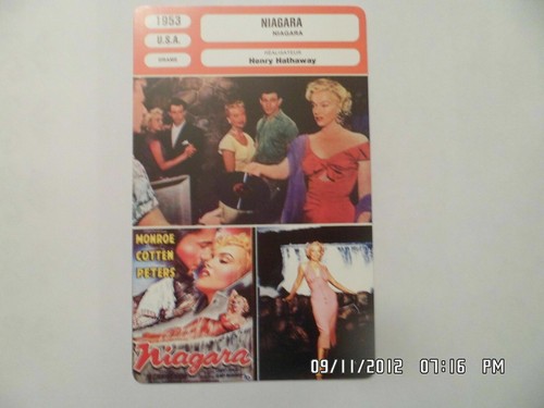Carte fiche cinema 1953 - carte,