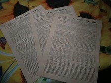 Lettres à tous les Français n° 7 ,9 ,12 . Document d'époque WW1  Guerre 14-18 