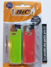 2 briquets BIC, briquet électronique non rechargeable , coloris selon arrivage