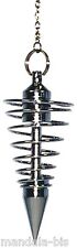 Pendule Spirale Chrome Grand Modèle (Radiesthesie, Voyance, Recherche)