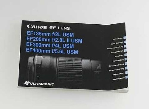Manuel utilisation canon ef - manuel,