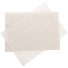  50pcs budgets enveloppe les titulaires de feuilles enveloppes claires pour les