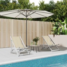 Lot de 2 Chaises de Plage