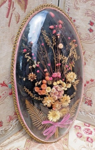 Ancien grand bouquet fleurs - grand,