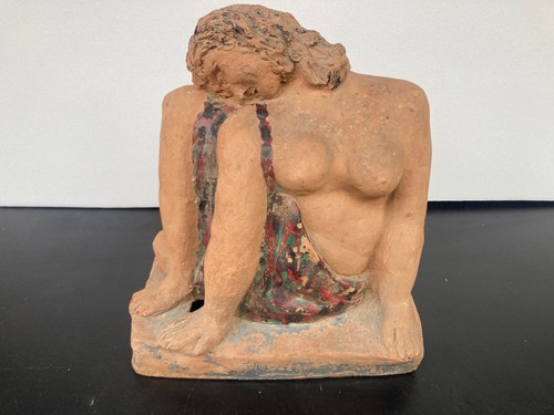 Sculpture art déco de femme - art,
