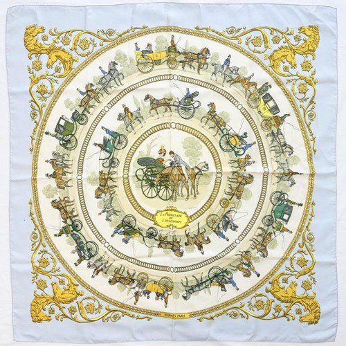 écharpe hermes soie carré - hermes,
