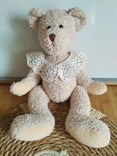 Peluche doudou ours beige