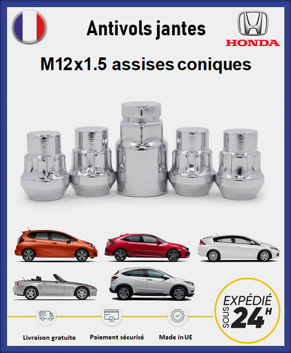 Ecrous antivol roues honda - ecrous,