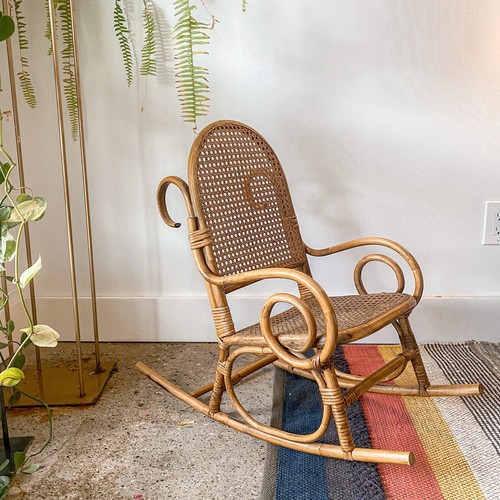 Antique vintage bentwood caned - vintage,