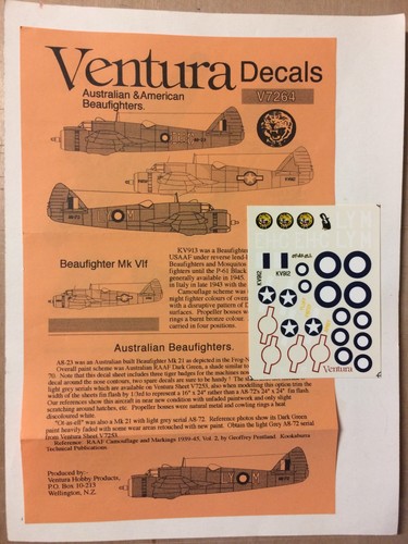 Ventura v7264 decals - 1/72,