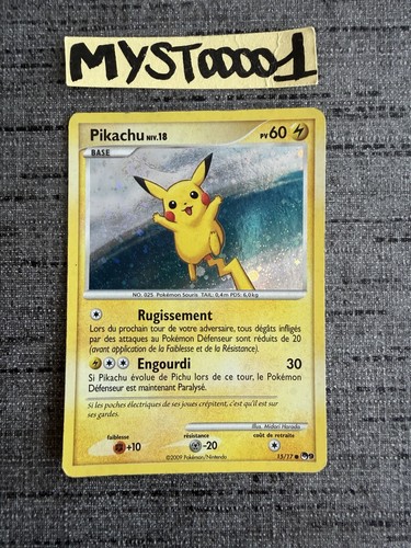Carte pokémon pikachu 17 - pokémon,