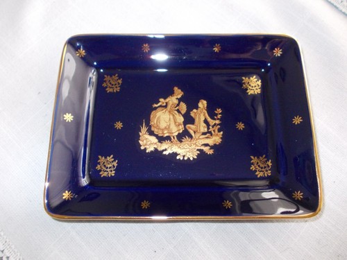 Vide poche porcelaine bleu - poche, de