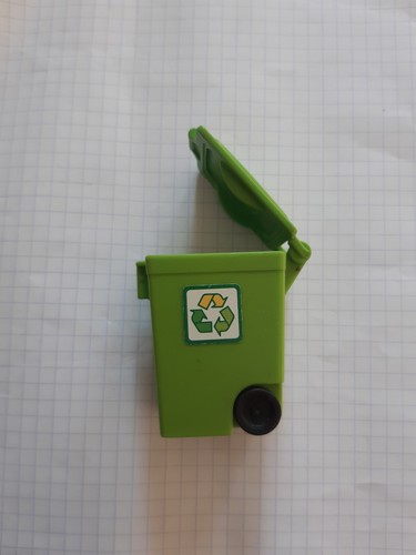 Playmobil ville poubelle verte - ville,