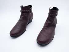 CAPRICE Femmes Bottes Bottines Cheville Cuir Rouge Taille 41 Eu Art 24429-40