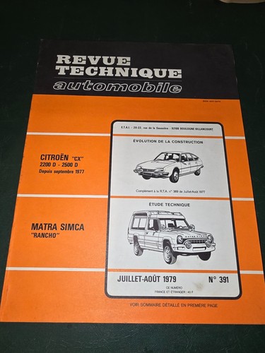 Revue technique auto 391 - auto,