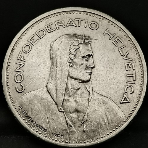 Francs 1933 berne argent - 5, b
