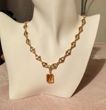Collier grosse citrine - collier,