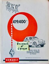 RENAULT 4 CV  AVEC 4 CHEVAUX