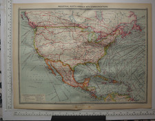 1906 Ancien Carte Industriel