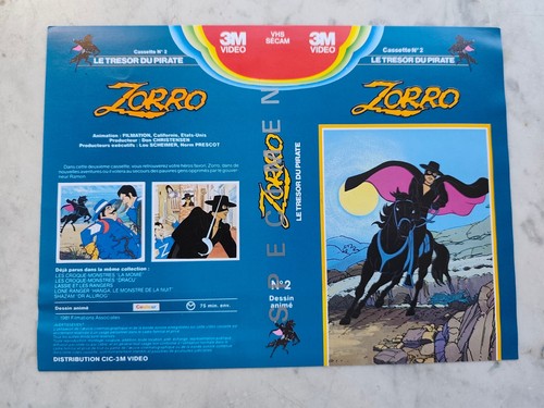 Vhs zorro spécimen - zorro,
