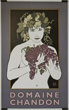 Lance Goines David Domaine Chandon 1996 Affiche Originale Alcool Publicité Vin