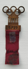 Médaille badge athlète football  JO jeux olympiques 1936  Berlin - TRES RARE