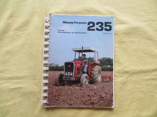 Tracteur MASSEY FERGUSON 235 - livret d'utilisation et d'entretien